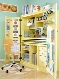 Craft and gift wrapping stoage cupboard - Organization Products & Ideas