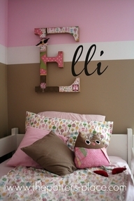 Cute name plate idea - Ideas for Lucy 