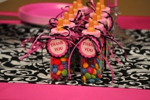Cute Thank You Bottles as Favours - Baby Shower Ideas