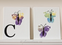Butterfly Footprints - For the new arrival