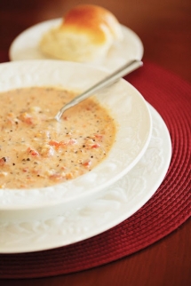 Tomato Basil Parmesan Soup - Want to try this recipe!