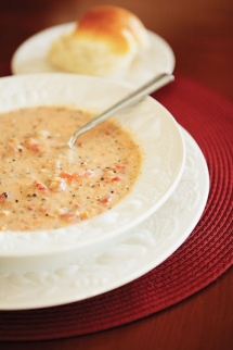 Tomato Basil Parmesan Soup - Food & Drink