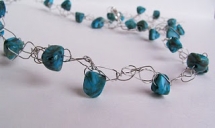Crochet bead necklace - Jewlery making ideas