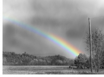 rainbow - Black and White Photos