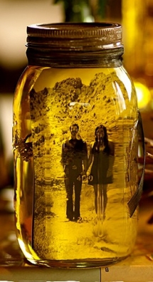 Picture Frame Mason Jar - Wedding reception ideas