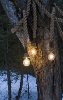 Manila rope lights - Cottage decor ideas
