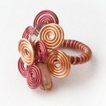 colourful wire ring - Rings