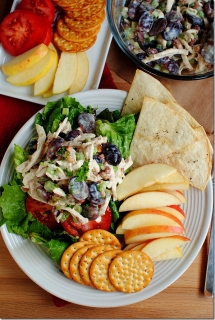Honey Roasted Chicken Salad (mayo free) - Healthy Lunches