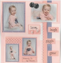 cute ideas for daughters scrapbook - Scrapbooking Ideas