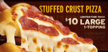 Stuffed Crust Pizza - YUMMM!!!
