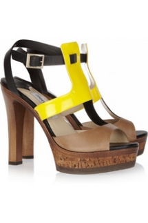 Samos Patent-detailed Leather Sandals from Jimmy Choo - Shoes!