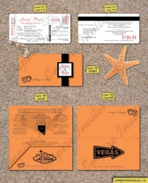 Boarding Pass Destination Wedding Invitation - Our destination wedding