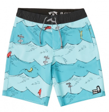 Boys' One Fish Two Fish Layback Boardshort - For the kids