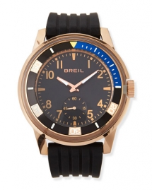 Breil Orcehstra Rose Golden Rubber-Strap Watch - Watches