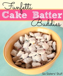 Chex Funfetti Cake Batter Buddies - Kid Snack Ideas