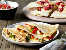Chicken Quesadillas - Cooking