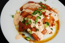 Chili Glazed Salmon with siracha cream sauce recipe - Salmon Recipes