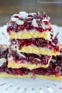 Chocolate Raspberry Magic Bars - Desserts