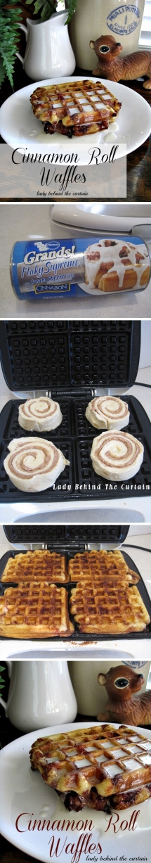 Cinnamon Roll Waffles - Food, Drink and Baking