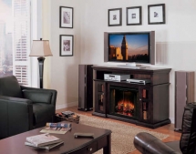 ClassicFlame Pasadena Espresso Media Electric Fireplace - Around the house