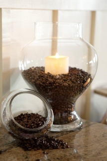 coffee beans & vanilla candles - Home decoration