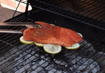 Cooking fish on lemons - Food & Drink