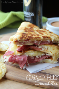 Corned Beef and Cabbage Quesadillas - Cooking