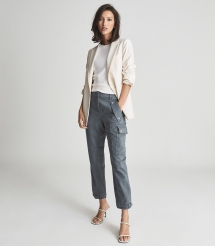 Cotton Blend Cargo Trousers - Comfy Clothes 