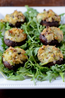 Crab and Brie Stuffed Mushrooms - Cooking
