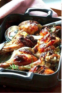 Cream Cheese Baked Chicken with Garlic and Fresh Rosemary - What's for dinner?