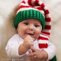 Crochet Baby Christmas Elf Hat - Holidays