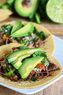 Crock Pot Beef Carnitas Tacos - Cooking