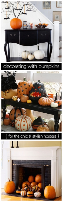 Decorating with Pumpkins  - Halloween Decor