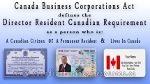Director Resident Canadian Requirements - Canadian Federal Business Information