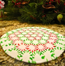 DIY Christmas Serving Tray made of Candy - Christmas