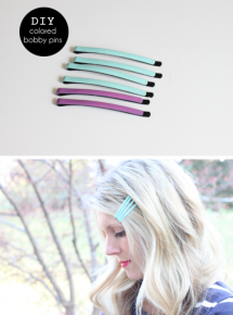DIY Coloured Bobby Pins - Fun crafts
