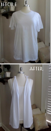 DIY, making a t shirt into a t shirt vest - Fun stuff to do yourself