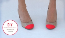 DIY: Neon Toe Shoes - Fun crafts