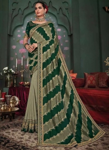 Embroidered Bridal Saree - Indian Ethnic Clothing