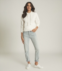 Fabric Mix Hoodie - Comfy Clothes 