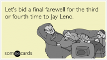 Farewell again, Leno - Funny Stuff