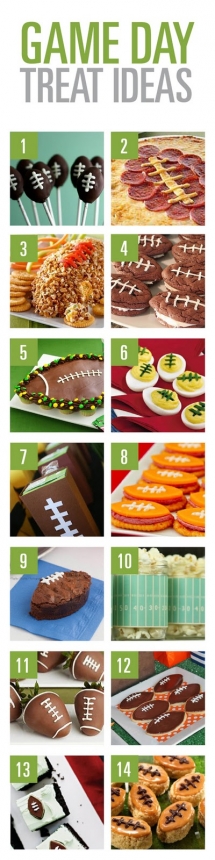 Football Game Day Treat Ideas! - Food & Drink