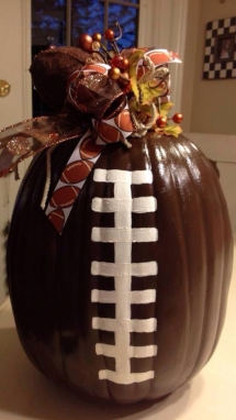 Football pumpkin for Halloween - Holidays