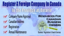 Foreign Registration in Ontario, Canada - Ontario Business Information