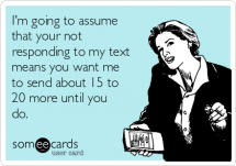 Funny texting e-card - Funny