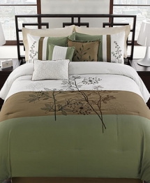 Gabrielle 7 Piece Embroidered Comforter Set - Bedding