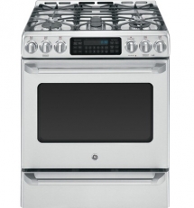 GE Cafe 30'' Slide-In Dual Fuel Range - New Kitchen Appliances
