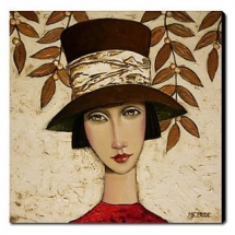 Girl in the Hat Oil Painting Free Shipping - People Paintings