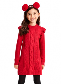 Girls Ruffle Sweater Dress - For the kids