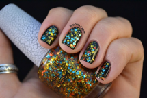 Gold color glitter nail polish - Fave beauty & hair ideas